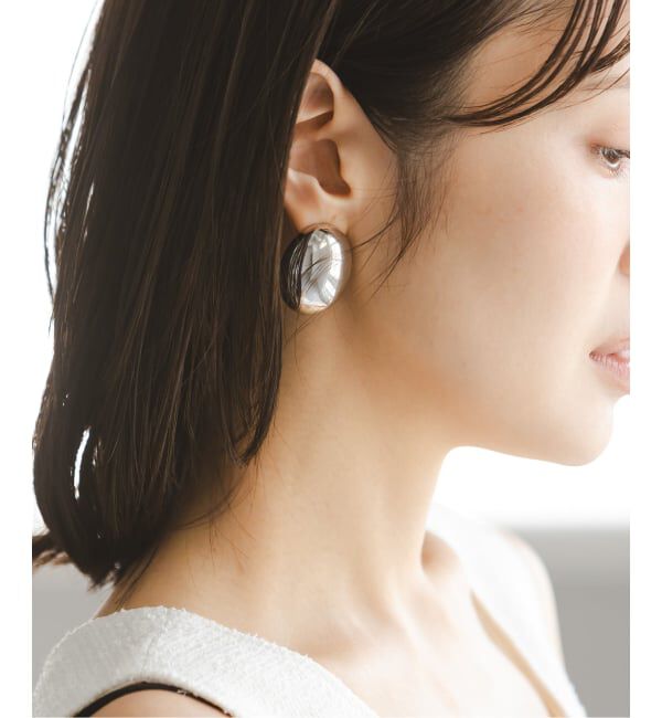 NOBLE「《追加2》PETIT MOMENTS/プティモーメント Oval Stud Earrings」|ピアス|