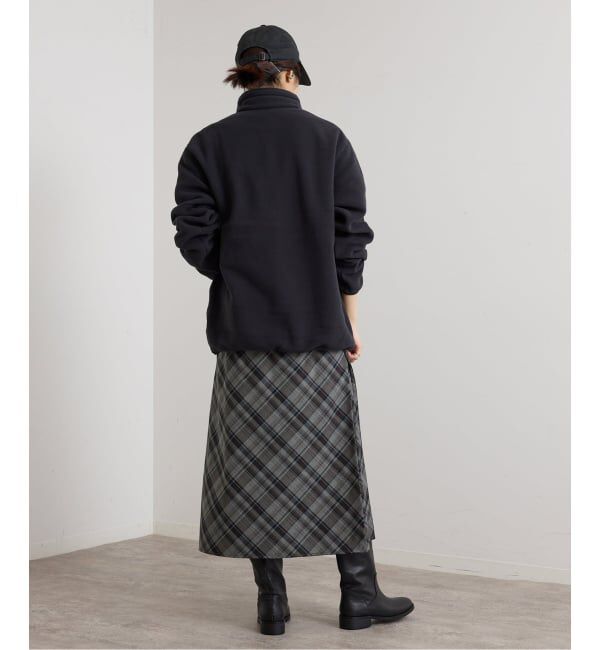 U by SPICK&SPAN「トロチェックセミフレアスカート」|スカート|