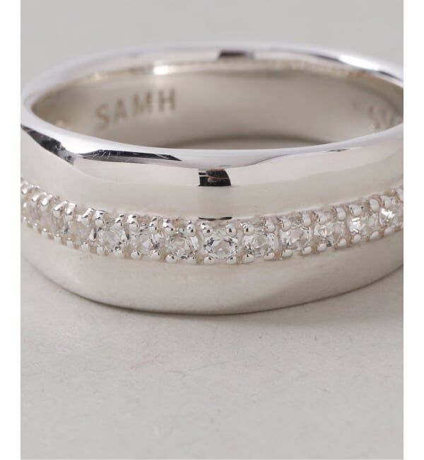 Spick and Span「【SAMH by LILAS】ホワイトトパーズラインリング SV」|リング|