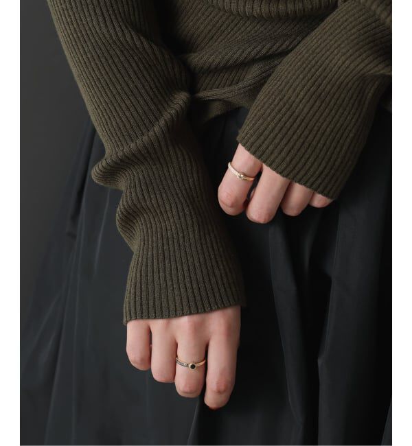 Lilas by Spick&Span「《予約》WT*ダイヤアシンメトリーリング K10」|リング|