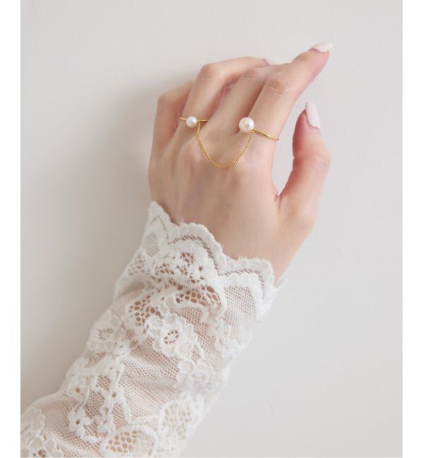 U by SPICK&SPAN「jour couture / ジュール クチュール パールチェーンリング」|リング|