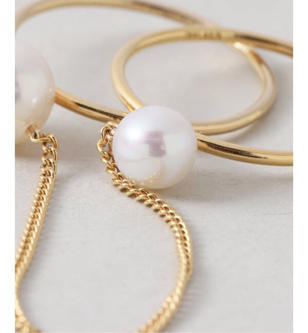 U by SPICK&SPAN「jour couture / ジュール クチュール パールチェーンリング」|リング|