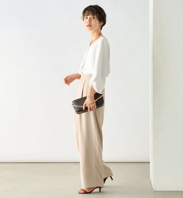 NOLLEY'S「《セットアップ対応》ウォッシャブルダブルクロスワイドパンツ」|その他|