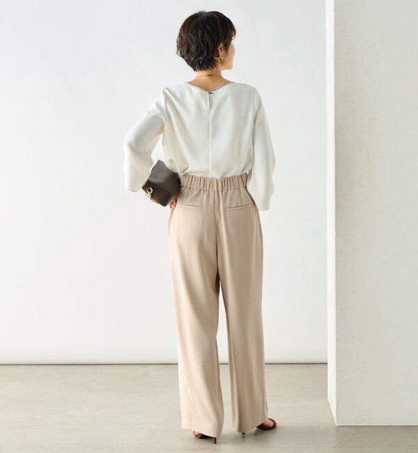 NOLLEY'S「《セットアップ対応》ウォッシャブルダブルクロスワイドパンツ」|その他|