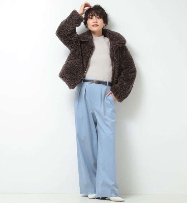 NOLLEY'S「《セットアップ対応》ストレッチツイルワイドパンツ」|その他|
