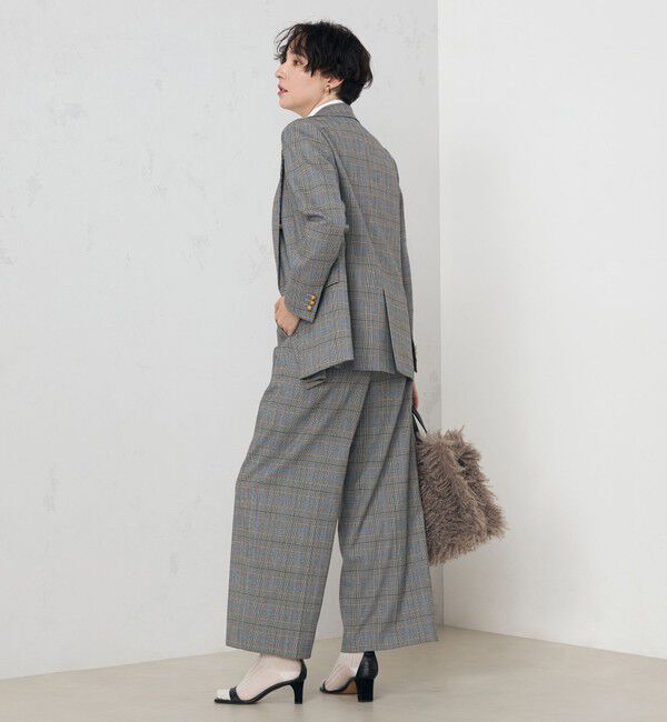 NOLLEY'S「《セットアップ対応》ストレッチツイルワイドパンツ」|その他|