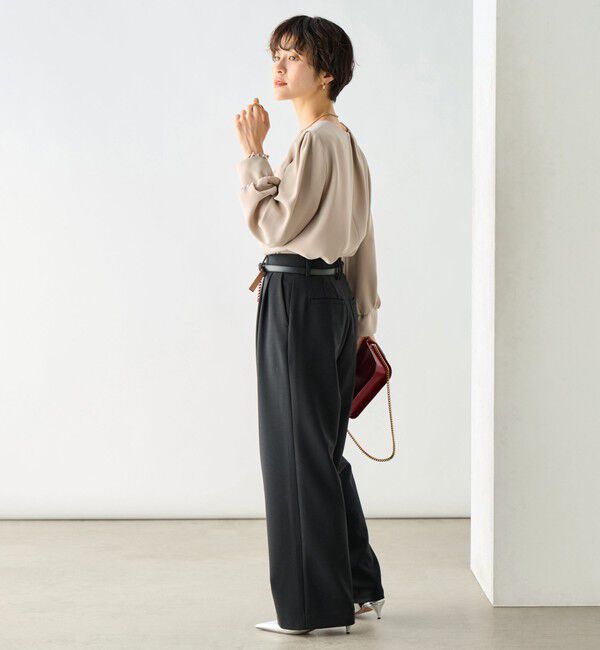 NOLLEY'S「《セットアップ対応》ウォッシャブルダブルクロスブラウス」|シャツ・ブラウス|