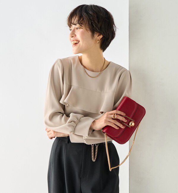 NOLLEY'S「《セットアップ対応》ウォッシャブルダブルクロスブラウス」|シャツ・ブラウス|