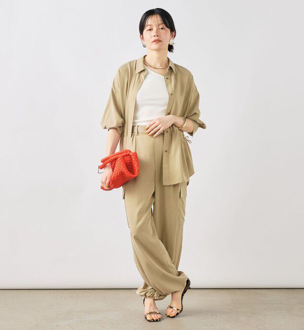 NOLLEY'S「《セットアップ対応》ウォッシャブルサンドウォッシュシャツ」|シャツ・ブラウス|