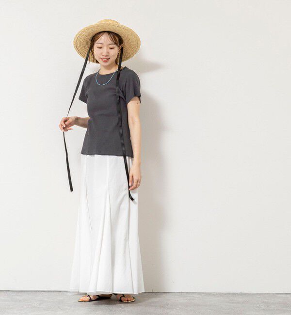 NOLLEY'S「ウォッシャブルバックデザインリブＴシャツ」|Tシャツ・カットソー|