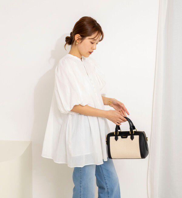 NOLLEY'S「ウォッシャブルハンドスモックバルーン袖ブラウス」|シャツ・ブラウス|