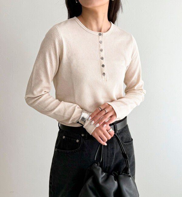 fredy emue「シアーテレコヘンリーネックプルオーバー」|Tシャツ・カットソー|