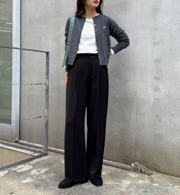 fredy emue「【4サイズ展開】とろみWarmタックスラックス」|スラックス|
