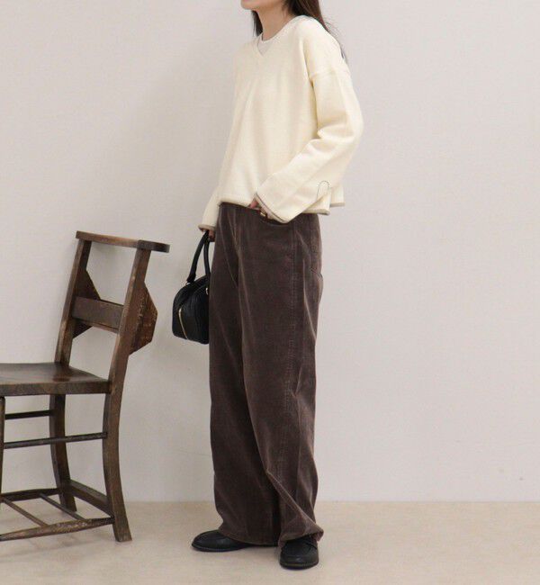 fredy emue「ハートST Vネックニットプルオーバー」|ニット・セーター|