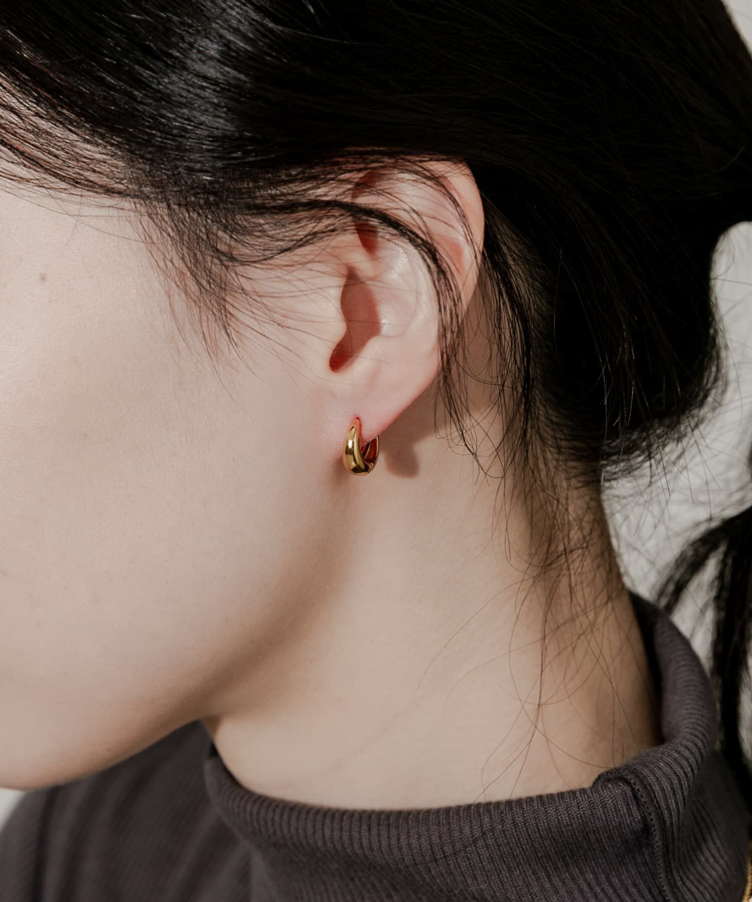 SMELLY「ステンレスミニドロップワンタッチピアス」|ピアス|