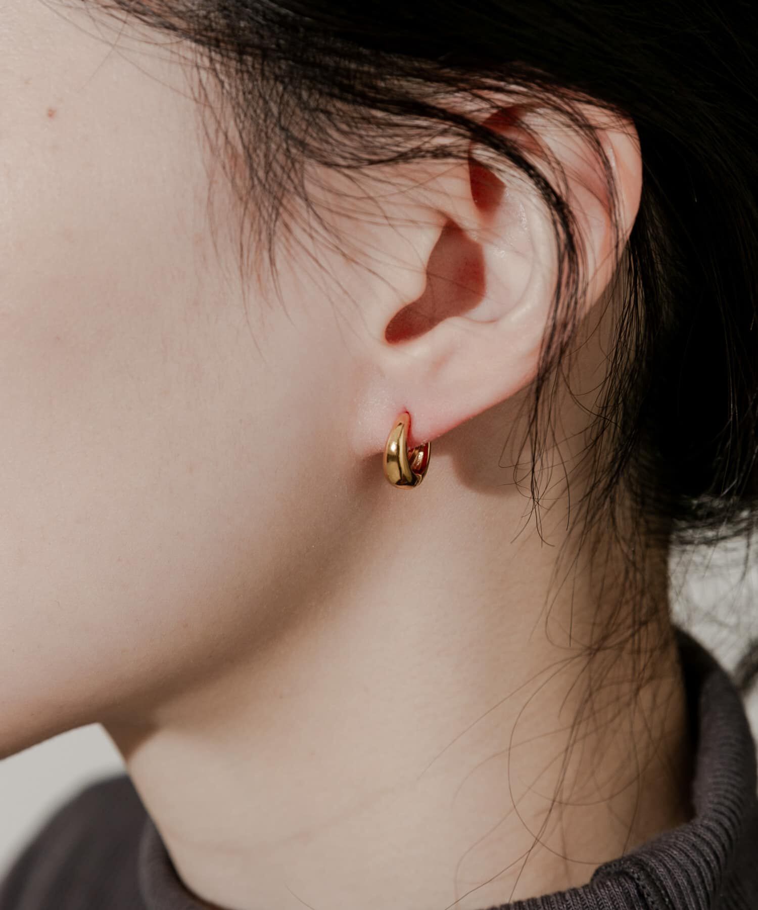 SMELLY「ステンレスミニドロップワンタッチピアス」|ピアス|