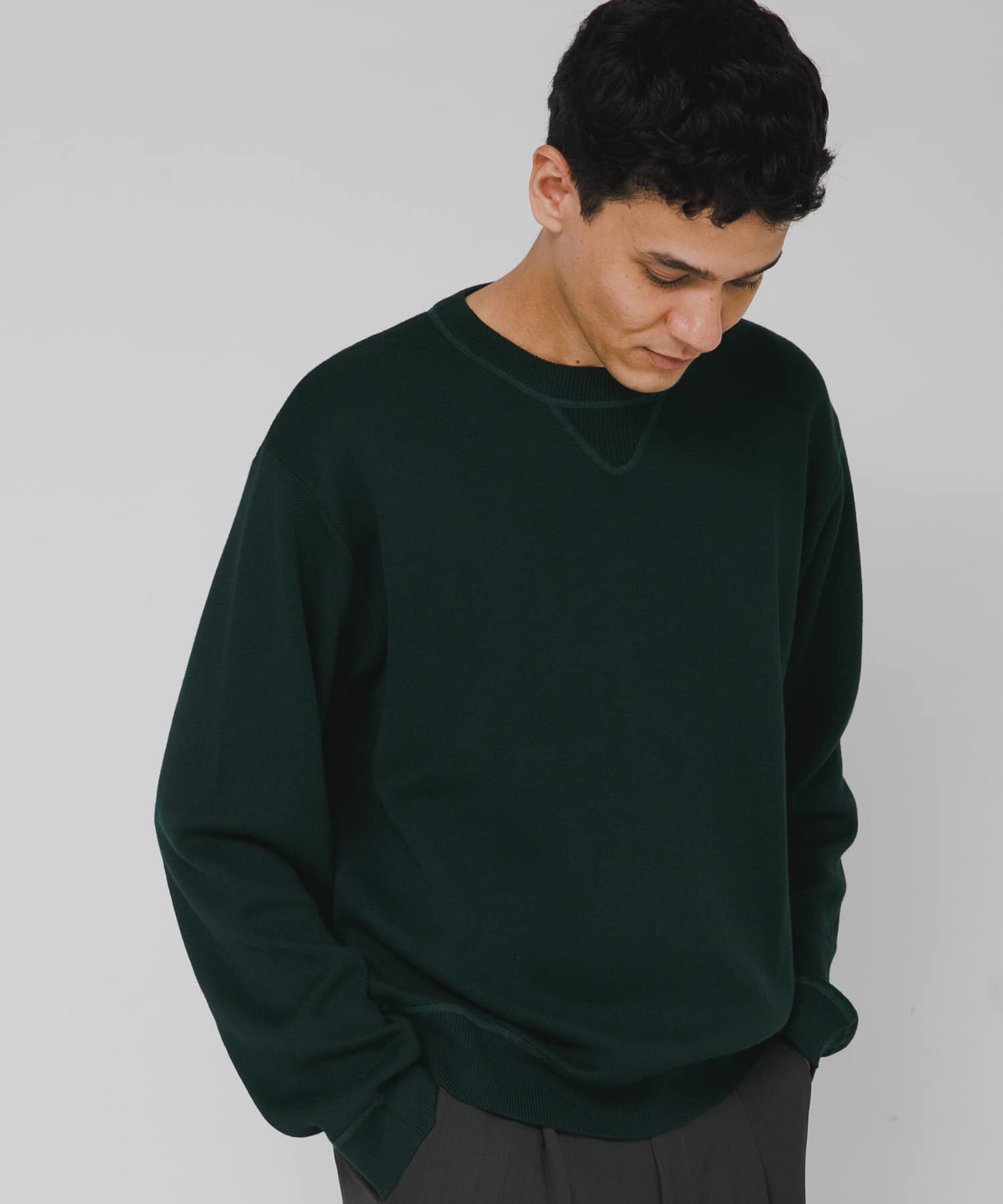 Sonny Label 「スウェットライクニットプルオーバー」|ニット・セーター|