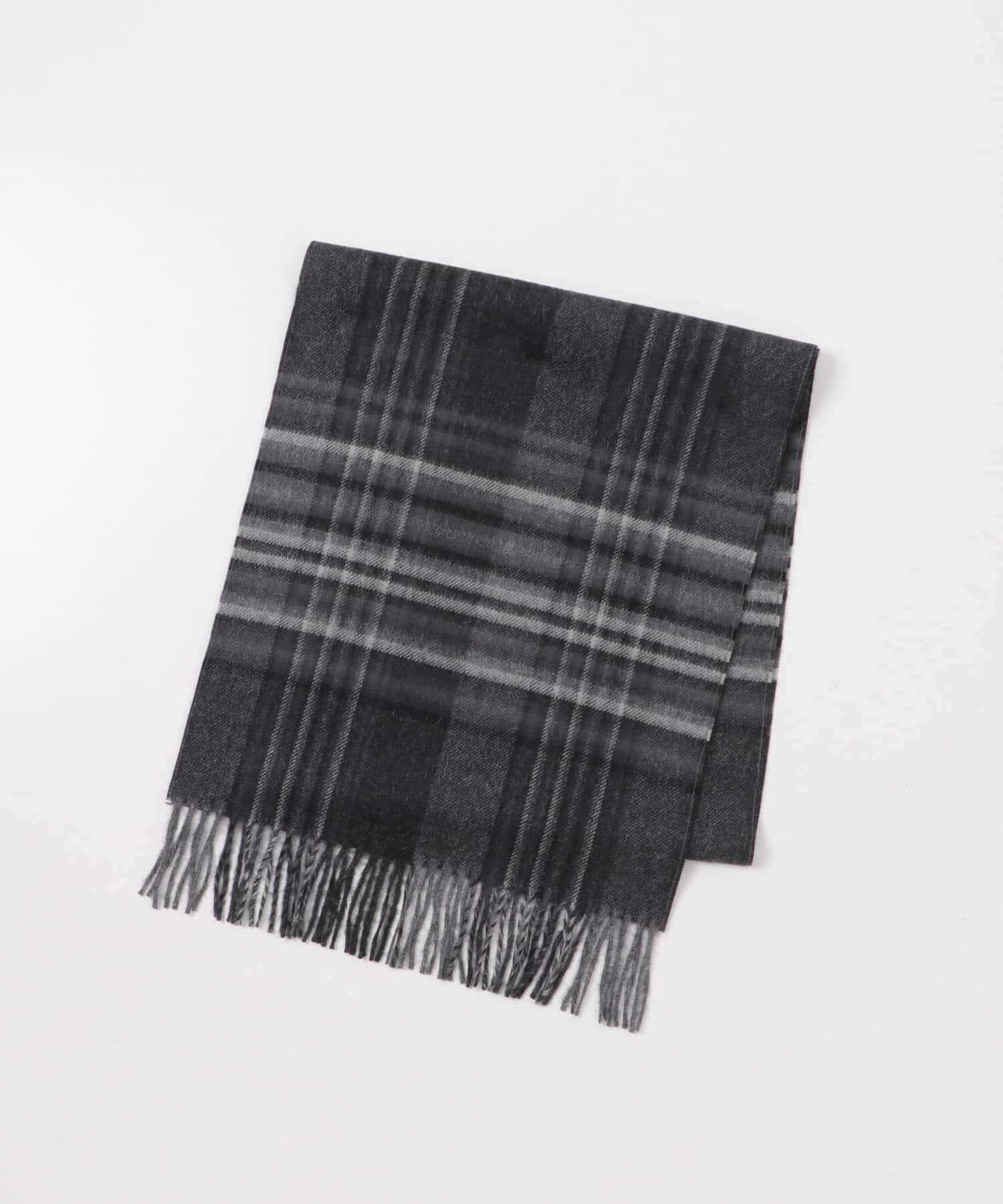 URBAN RESEARCH「THE INOUE BROTHERS　Brushed Scarf Check」|マフラー|ブラック系その他