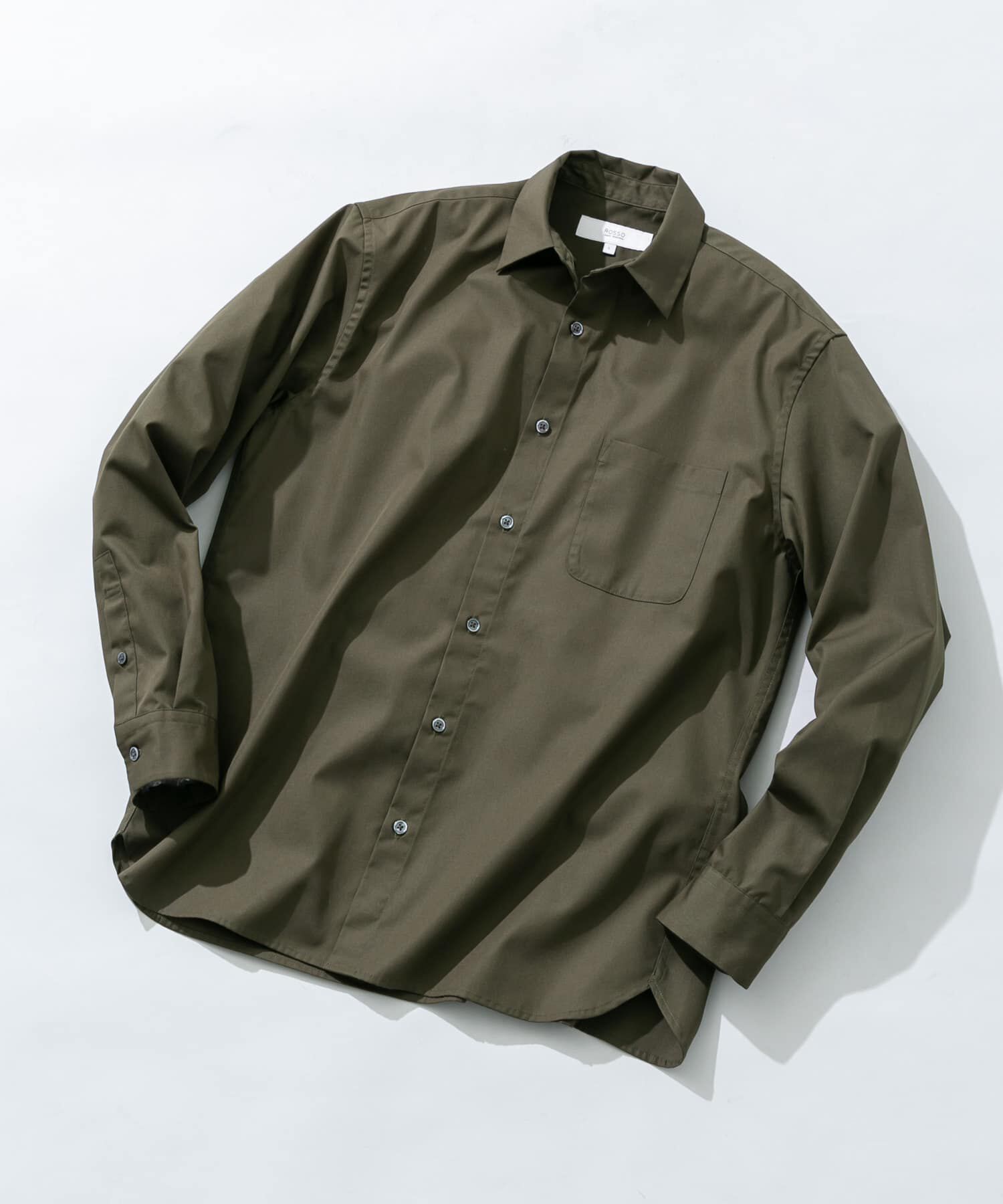 URBAN RESEARCH ROSSO「『防シワ/防臭』アーバンリラックスブロードシャツ」|シャツ・ブラウス|カーキ