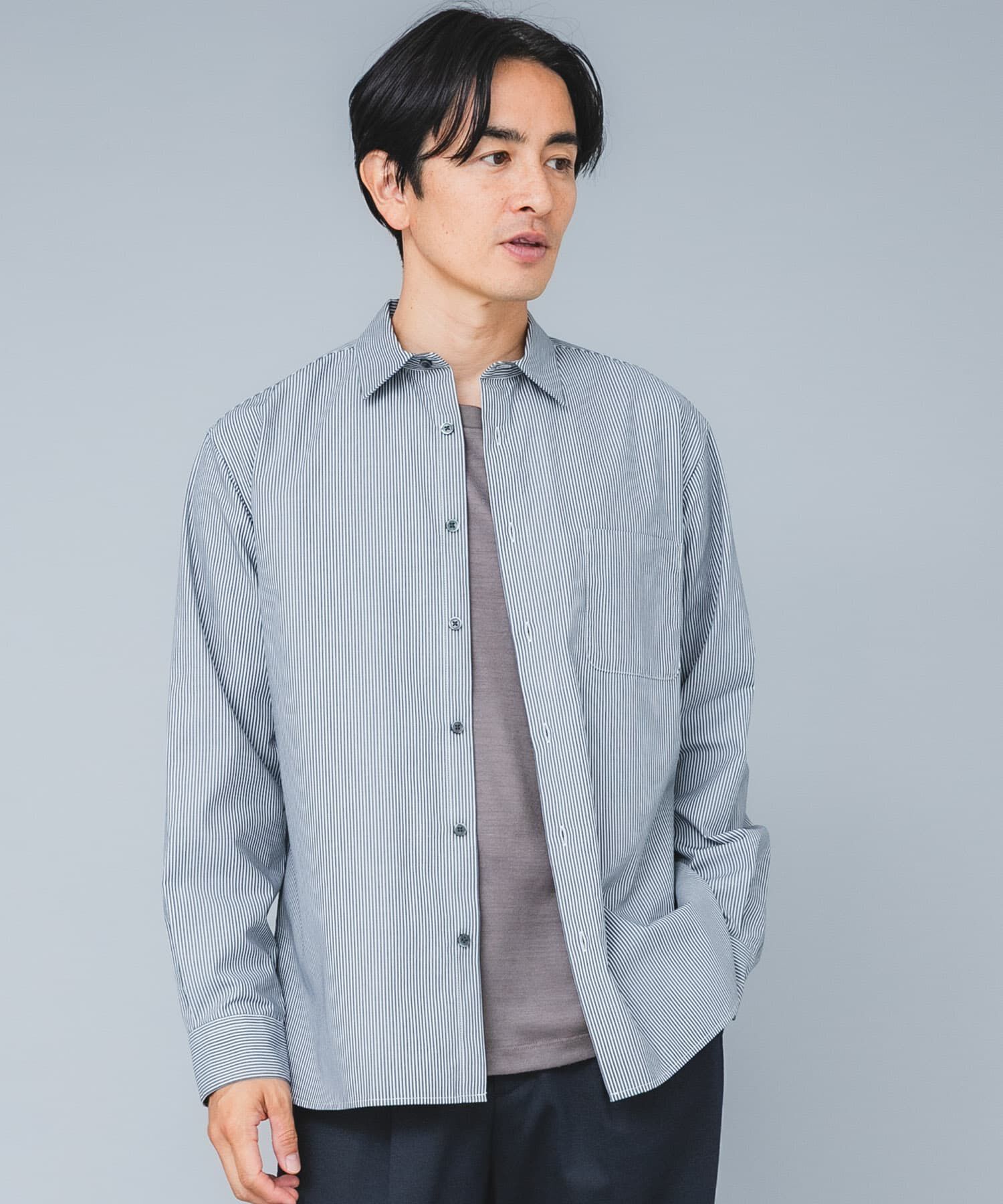 URBAN RESEARCH ROSSO「『防シワ/防臭』アーバンリラックスブロードシャツ」|シャツ・ブラウス|ストライプ