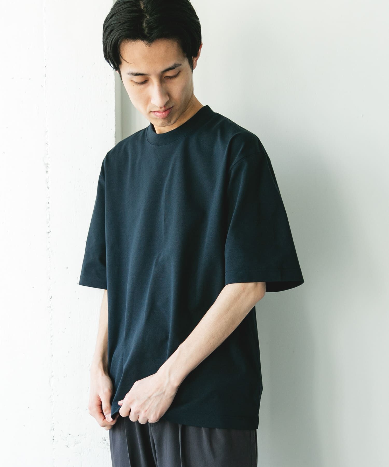 URBAN RESEARCH DOORS「『吸水速乾/防ｼﾜ/抗ﾋﾟﾘﾝｸﾞ/UVｶｯﾄ/ｲｰｼﾞｰｹｱ』DRYMIX20sﾌﾟ 」|Tシャツ・カットソー|