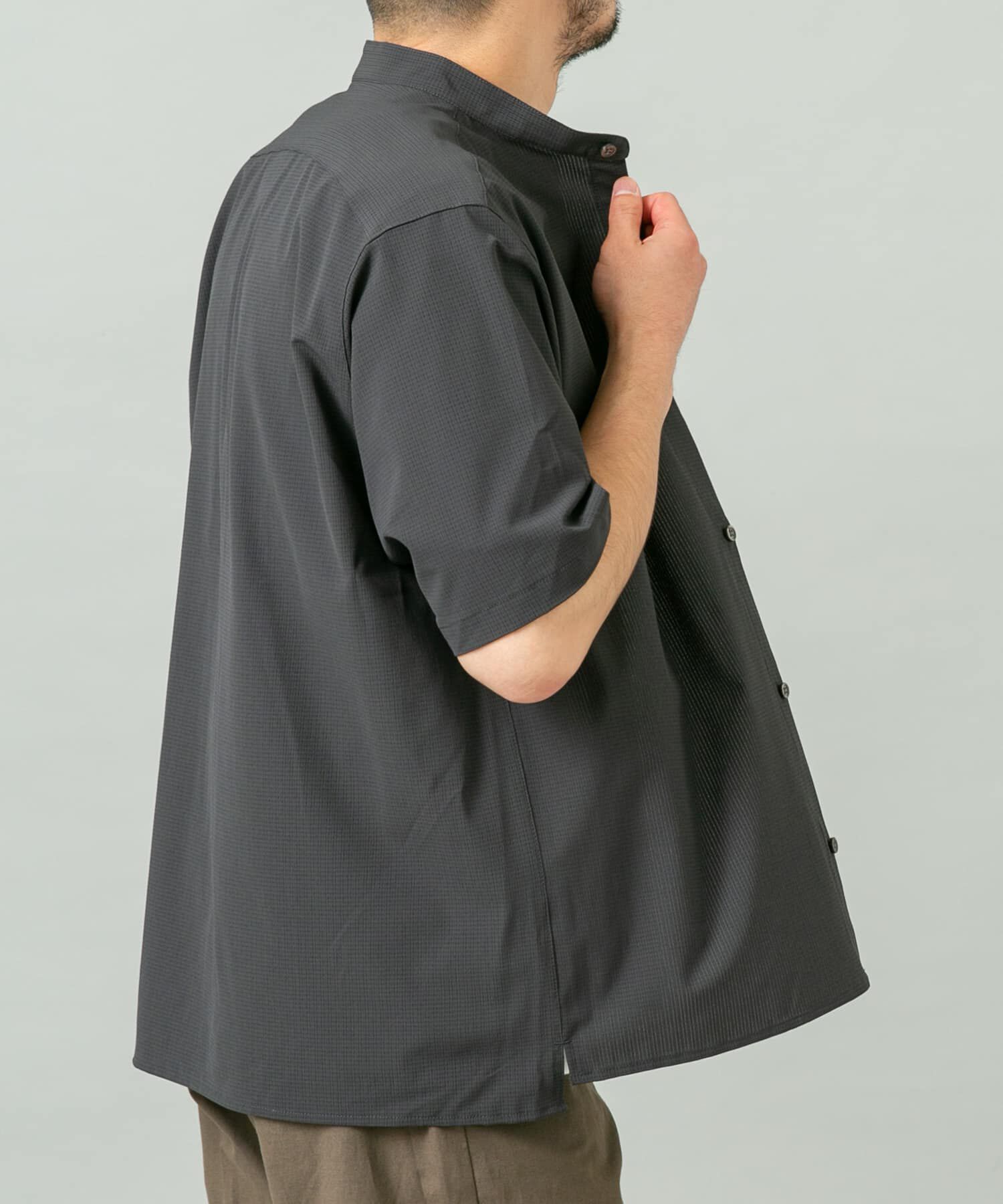 URBAN RESEARCH ROSSO「『WEB限定』『XLサイズあり』『吸水速乾』Air Stretch バンドカラーシャツ」|シャツ・ブラウス|