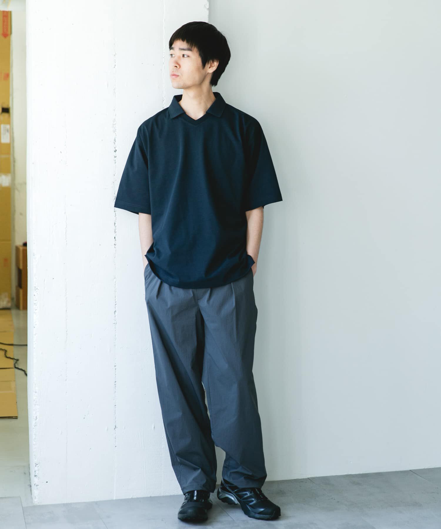 URBAN RESEARCH DOORS「『吸水速乾/防ｼﾜ/抗ﾋﾟﾘﾝｸﾞ/UVｶｯﾄ/ｲｰｼﾞｰｹｱ』DRYMIX Vﾈｯ  」|Tシャツ・カットソー|