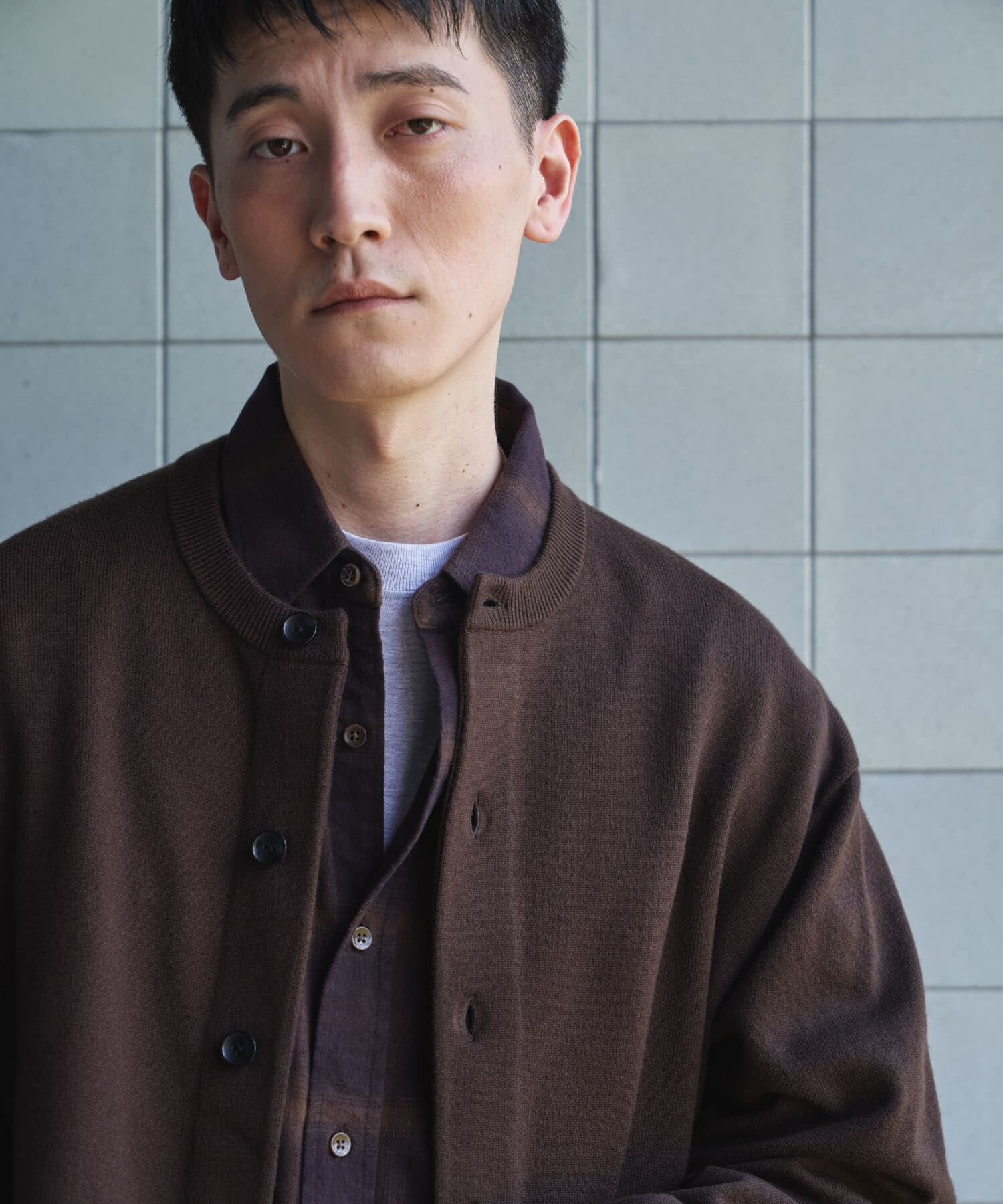 URBAN RESEARCH DOORS「『XLサイズ/WEB限定』『UR TECH』 200日 クルーネックカーディガン 26AW」|カーディガン|
