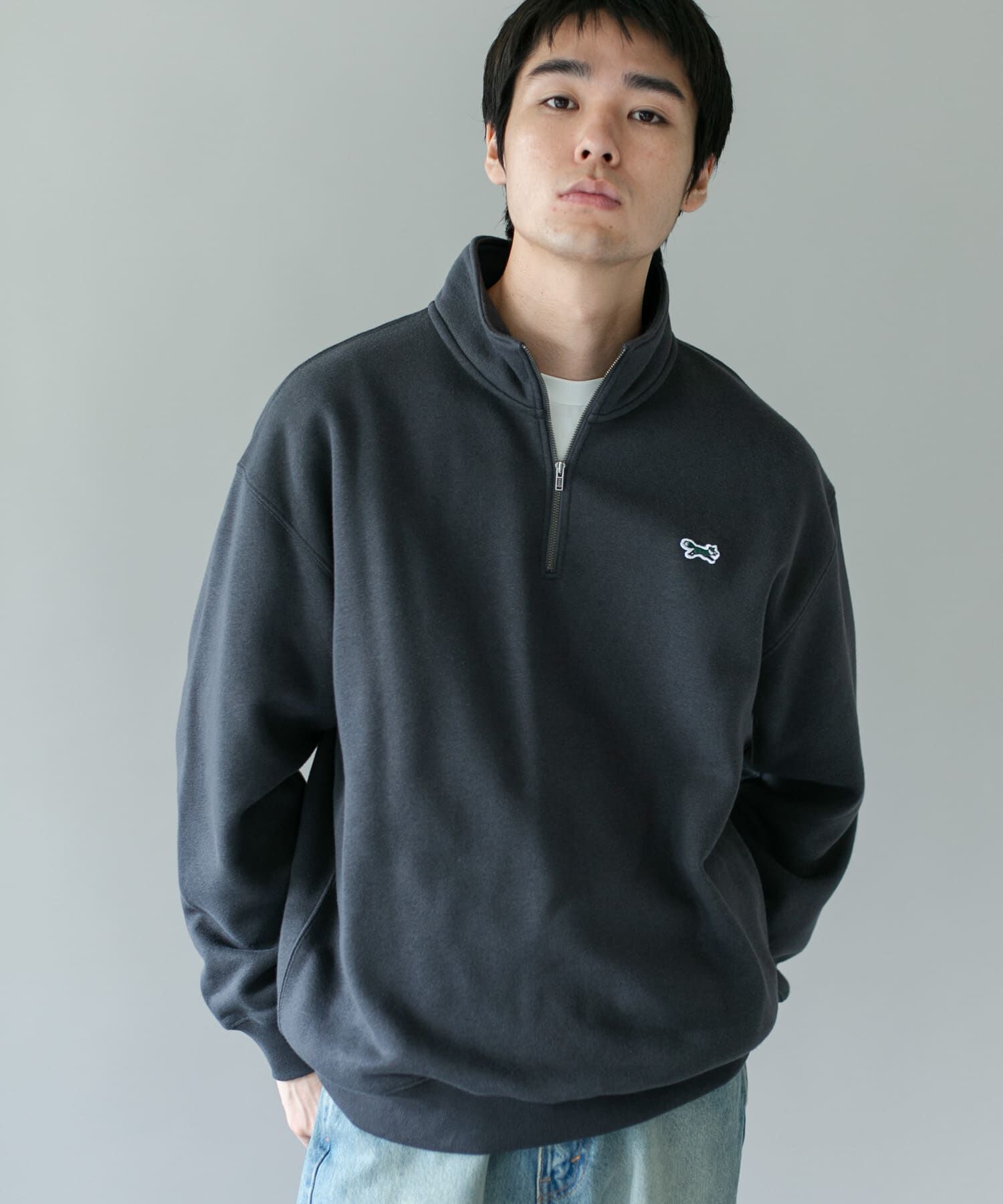 URBAN RESEARCH DOORS「『XLサイズ/WEB限定』『別注』PENNEYS&times;DOORS　THE FOX ハーフジップスウェット」|スウェット・ジャージ|