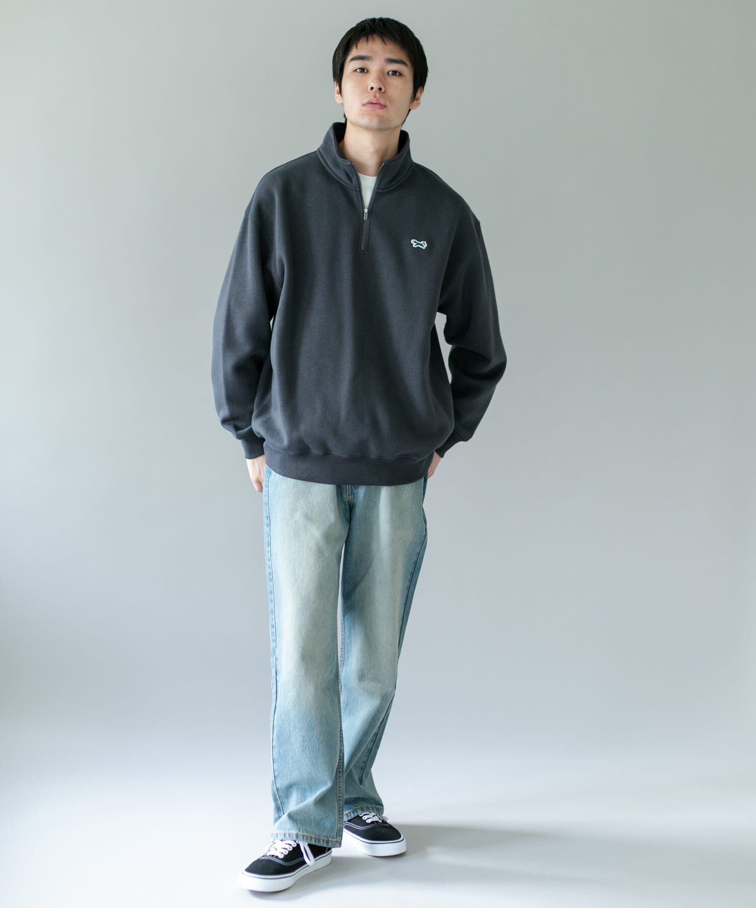 URBAN RESEARCH DOORS「『XLサイズ/WEB限定』『別注』PENNEYS&times;DOORS　THE FOX ハーフジップスウェット」|スウェット・ジャージ|
