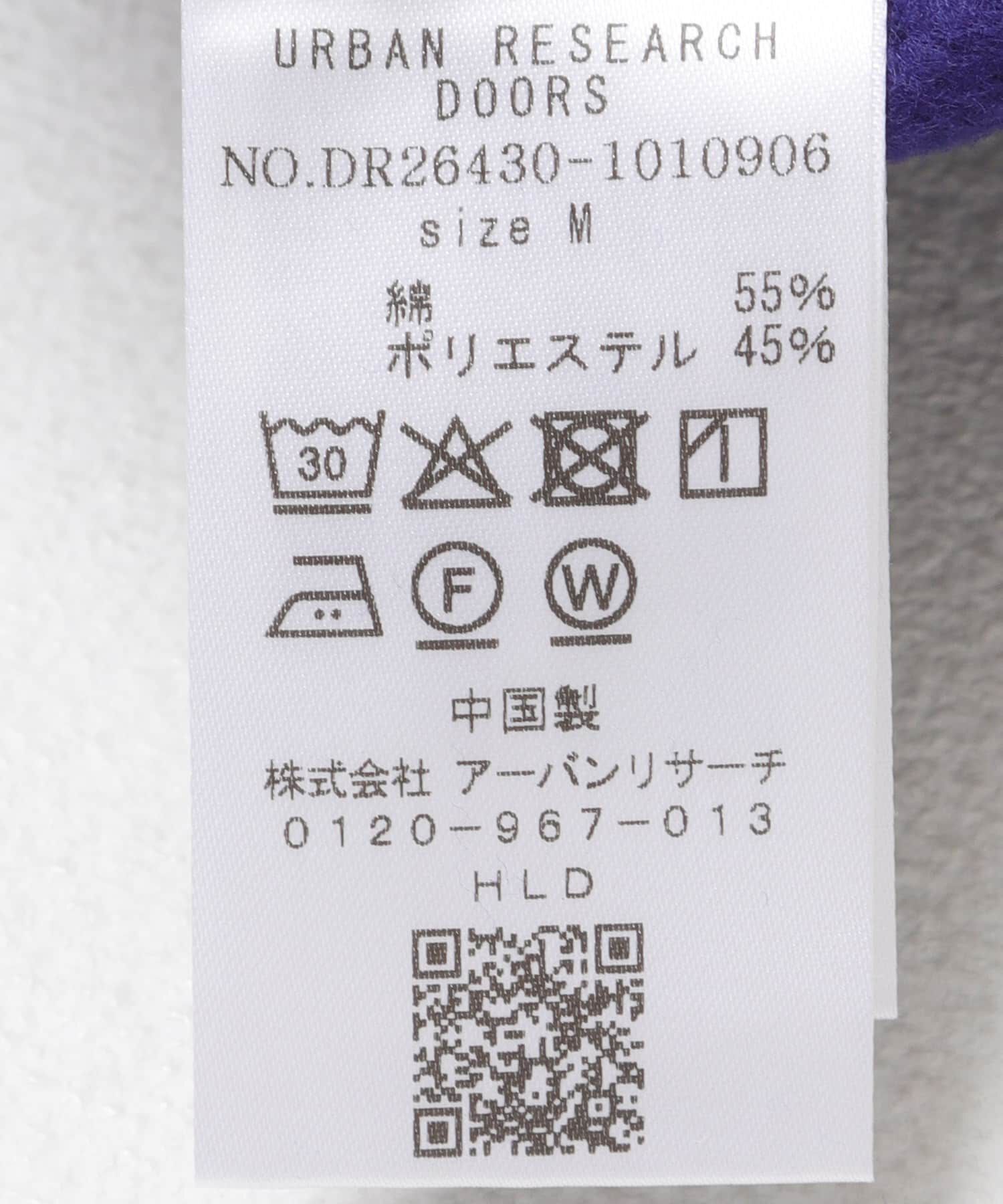 URBAN RESEARCH DOORS「『XLサイズ/WEB限定』『別注』PENNEYS&times;DOORS　THE FOX ハーフジップスウェット」|スウェット・ジャージ|