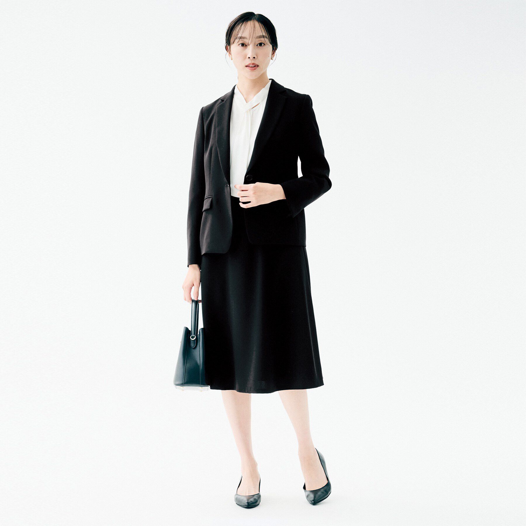 UNTITLED「【仕事着スーツ】フレアスカート」|スカート|