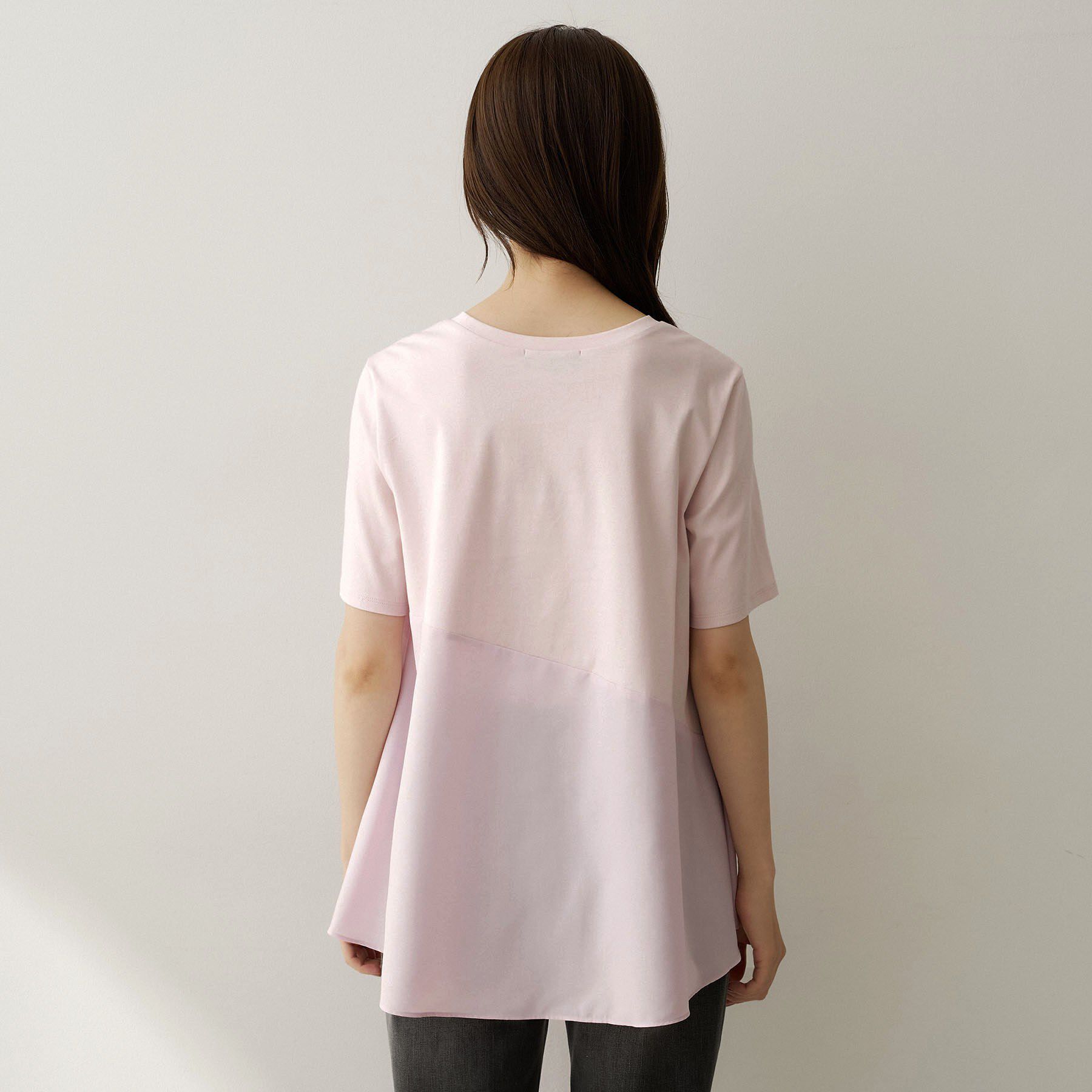 UNTITLED「【Tシャツ】異素材ドッキングプルオーバー」|Tシャツ・カットソー|
