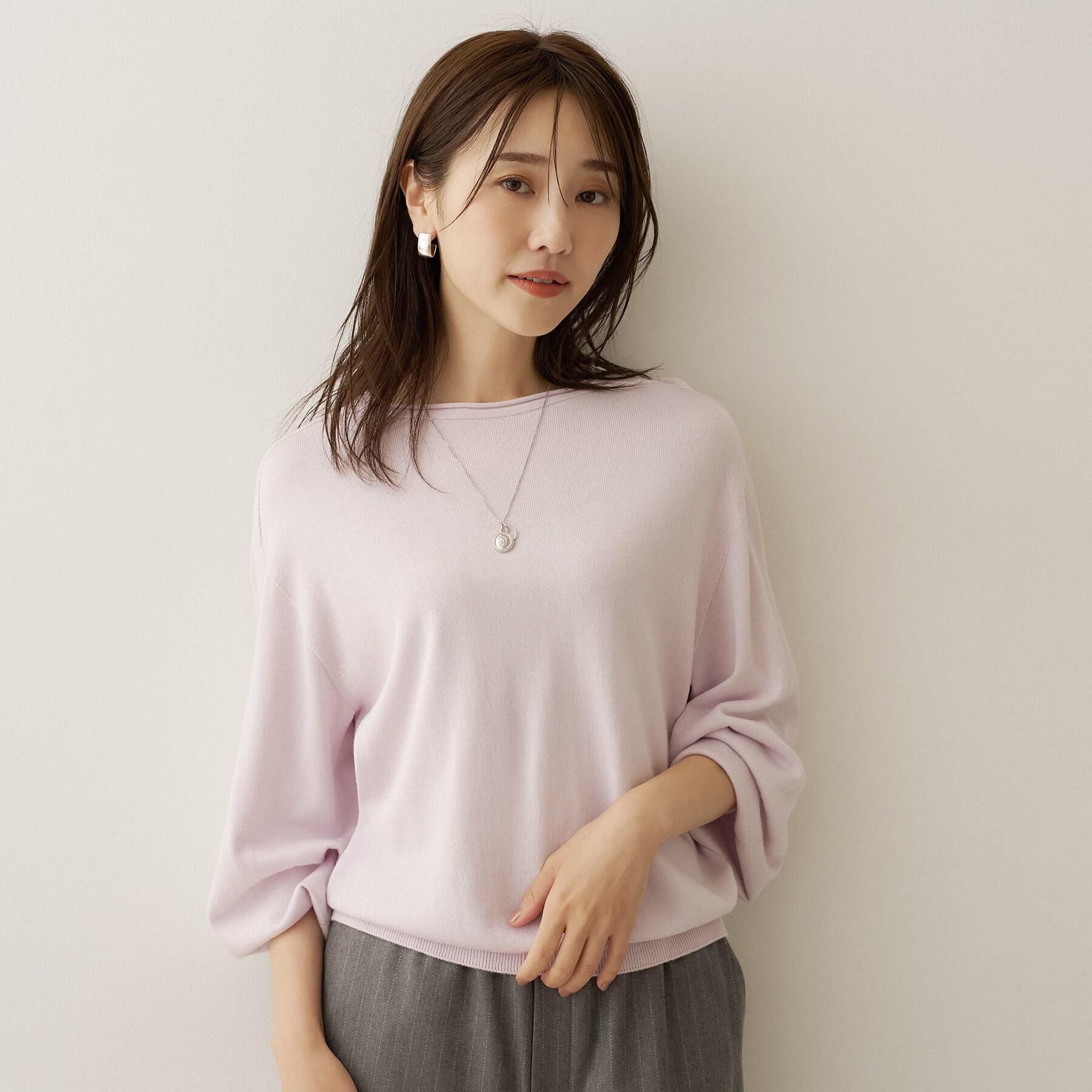 UNTITLED「【店頭人気！/8色展開】ボリュームスリーブニットプルオーバー」|ニット・セーター|