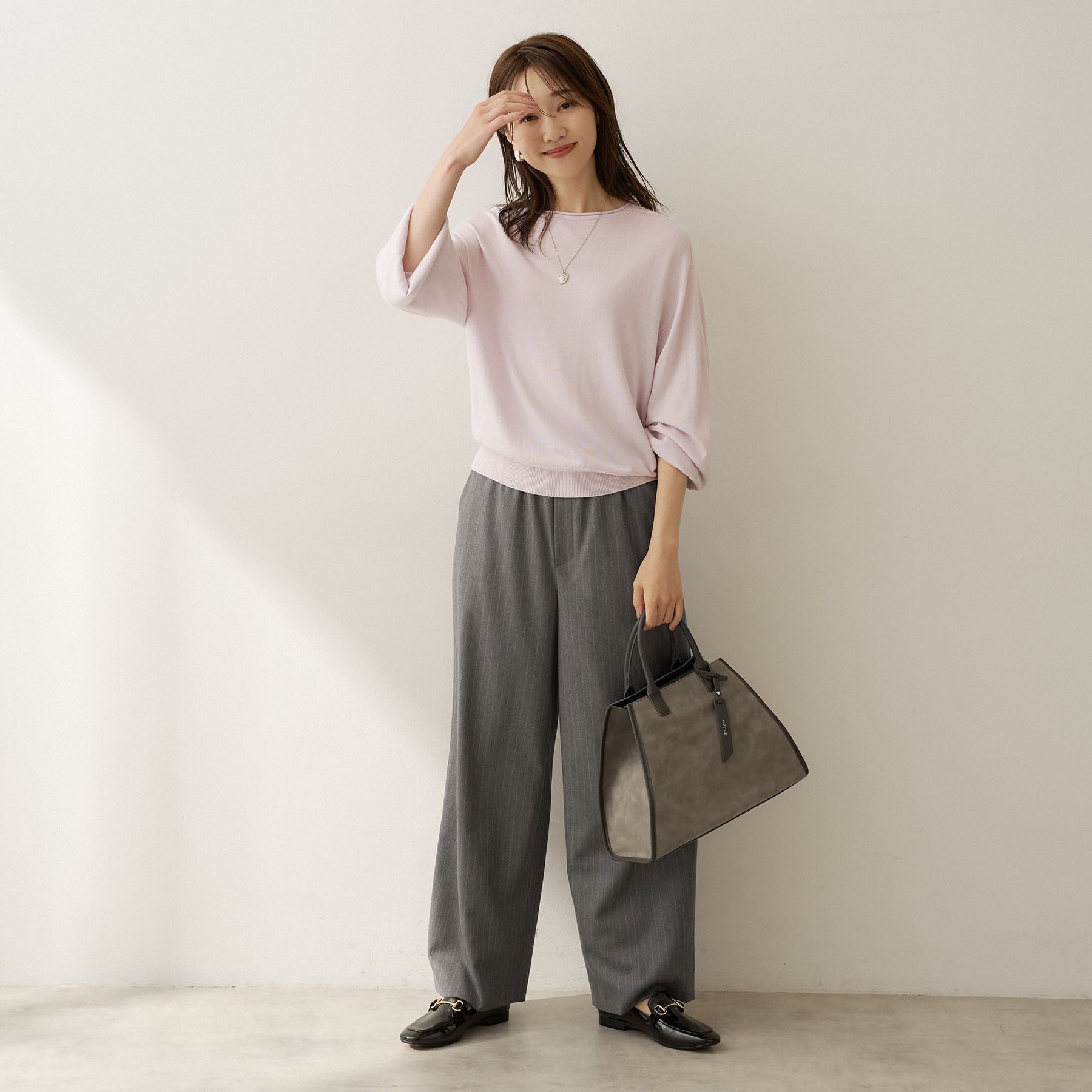 UNTITLED「【店頭人気！/8色展開】ボリュームスリーブニットプルオーバー」|ニット・セーター|