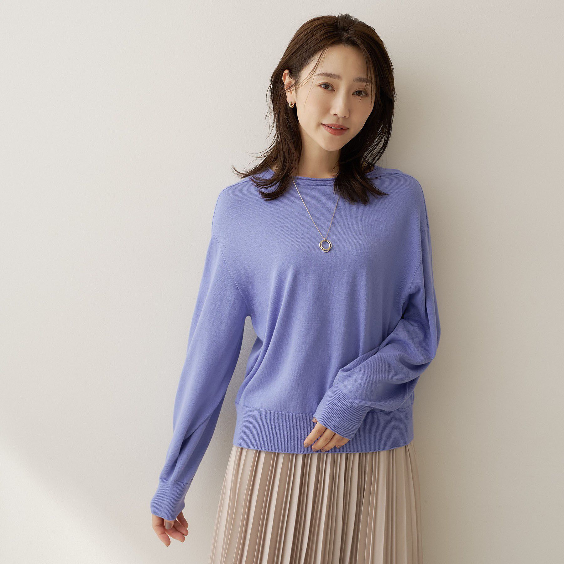 UNTITLED「【店頭人気！/8色展開】ボリュームスリーブニットプルオーバー」|ニット・セーター|