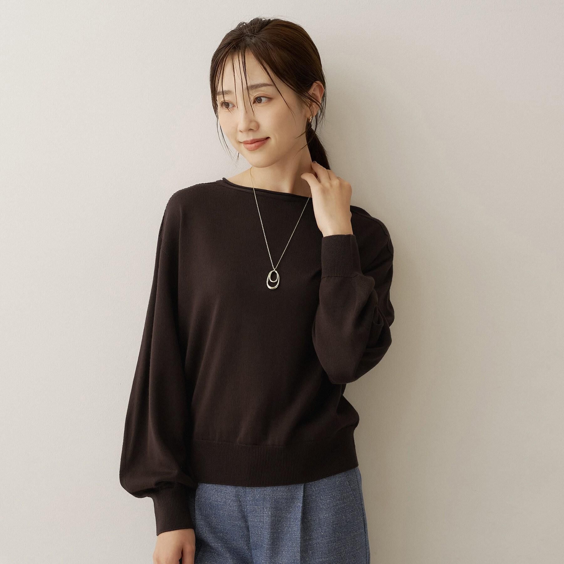 UNTITLED「【店頭人気！/8色展開】ボリュームスリーブニットプルオーバー」|ニット・セーター|
