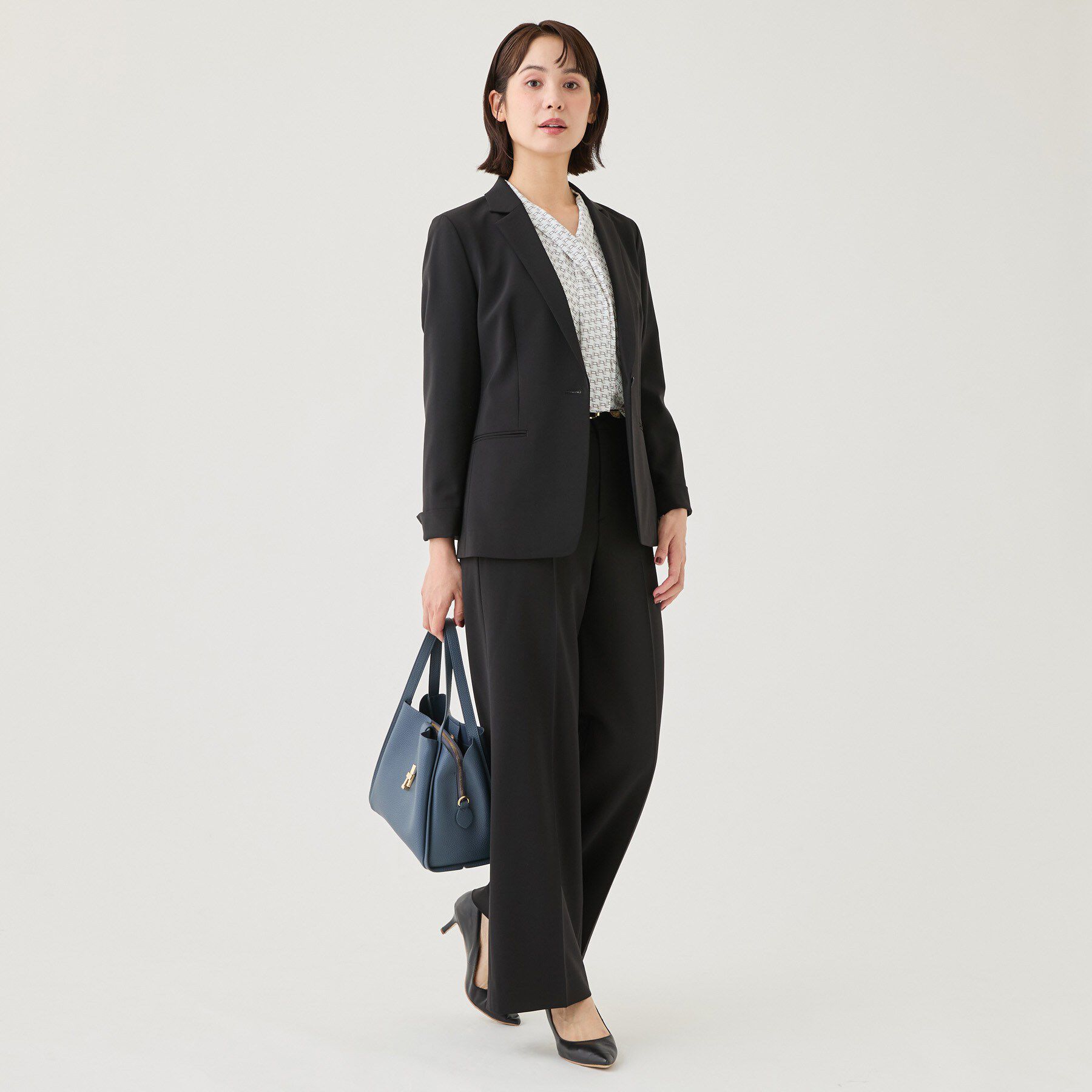 INDIVI「【通勤スーツ／洗える】ストレッチテーラードカラージャケット」|スーツ|