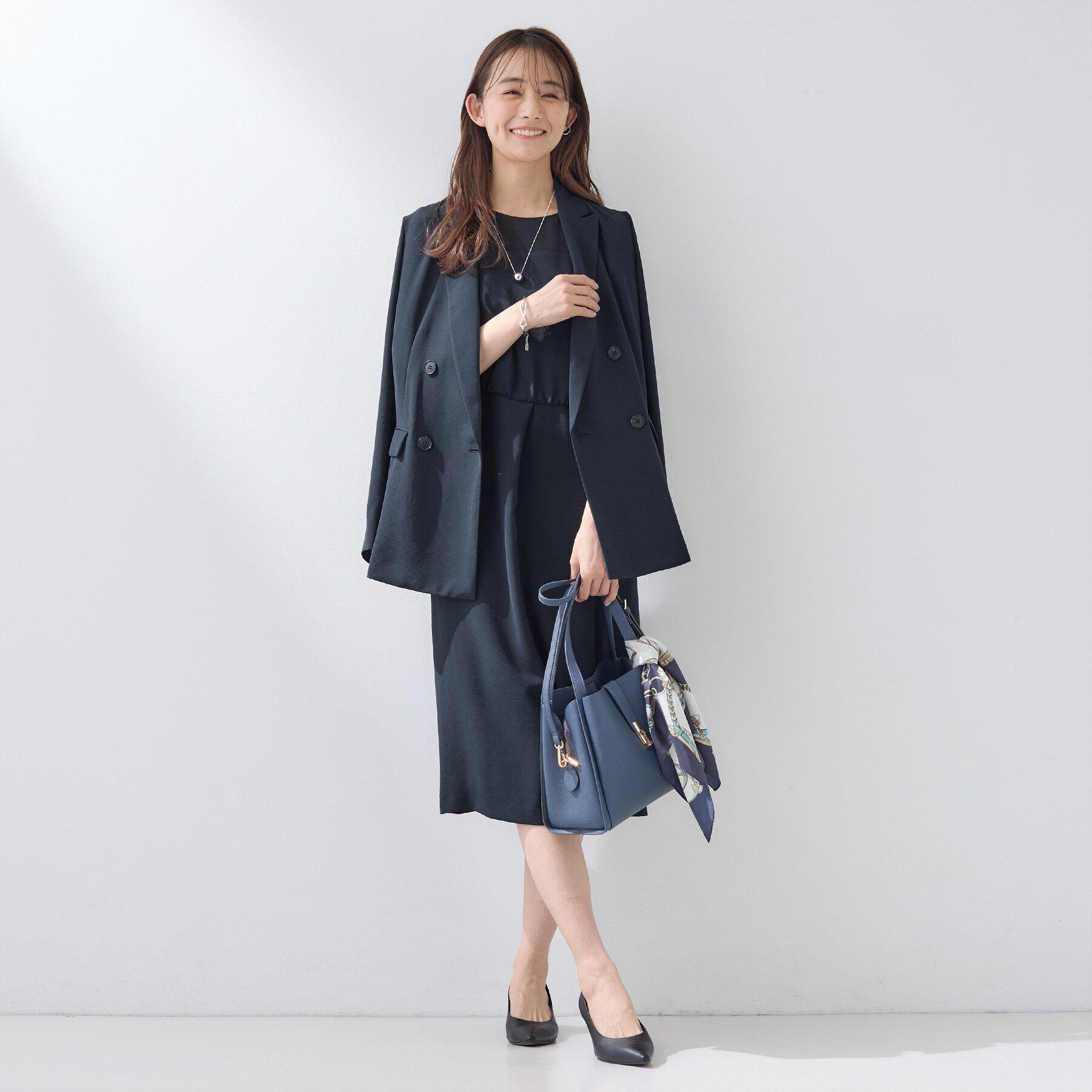 INDIVI「【洗える／SETUP可】着る日傘ヨーク切り替えワンピース」|ワンピース|