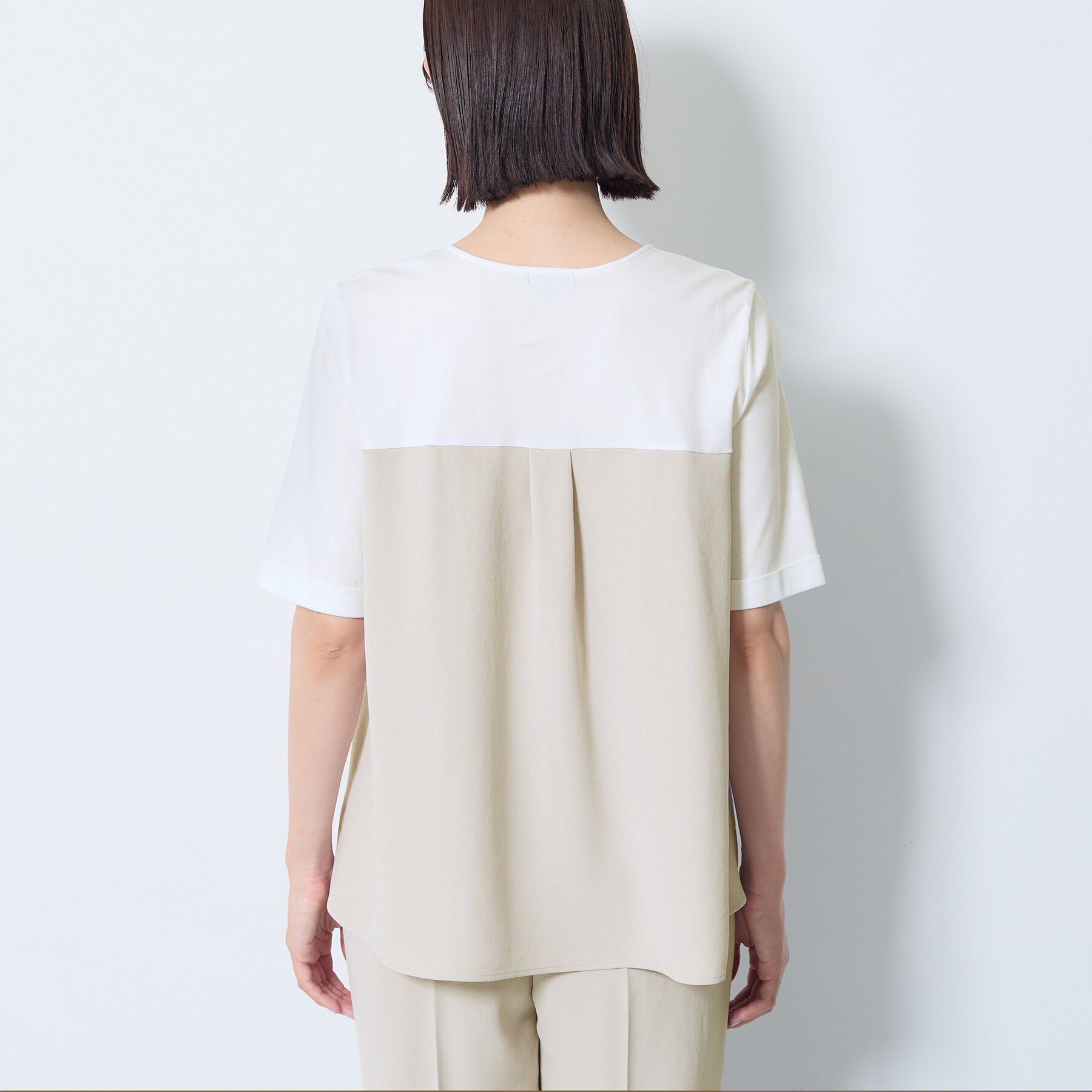 INDIVI「【着る日傘／SETUP可能】ビスチェレイヤード風トップス」|Tシャツ・カットソー|