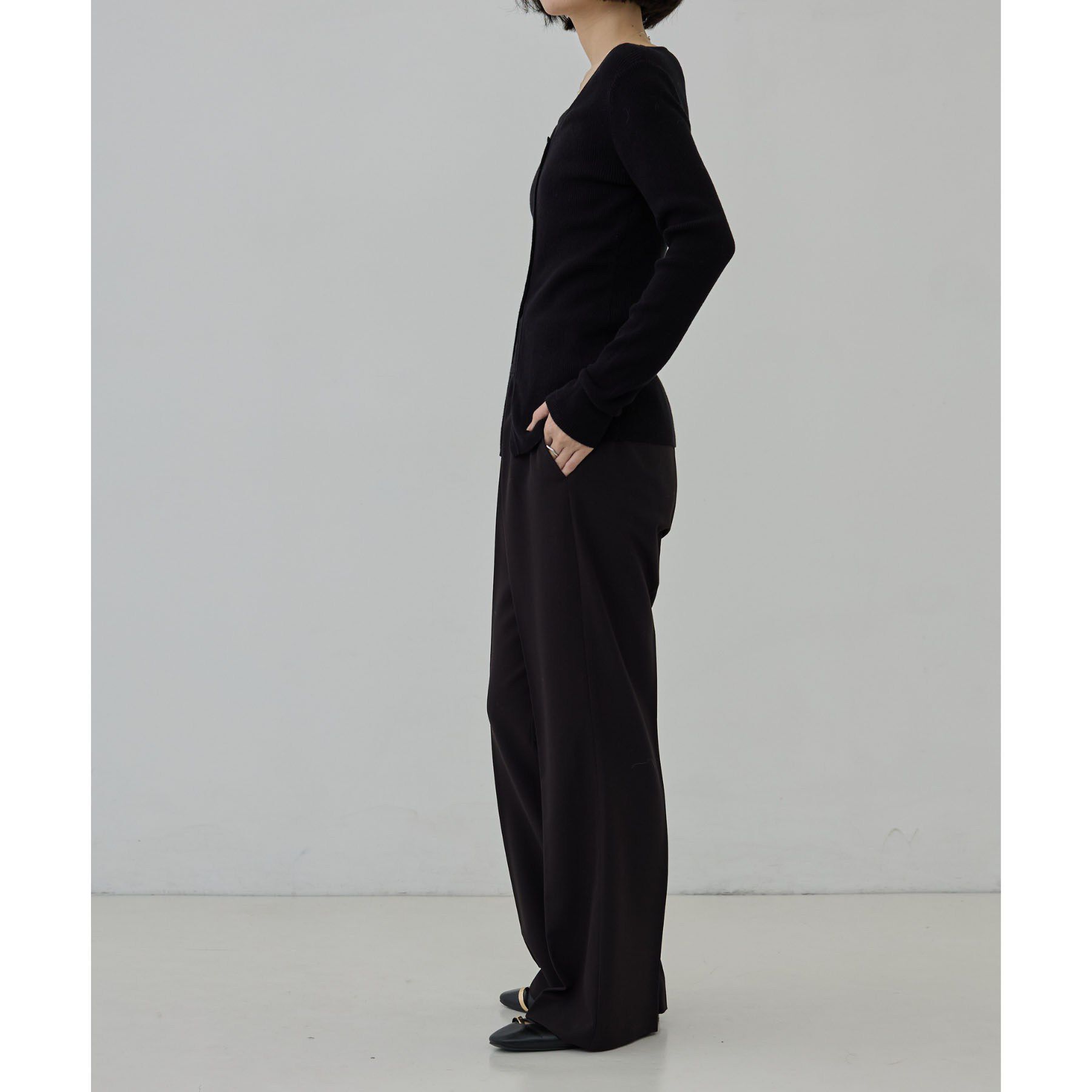 GALLEST「Comfy Slacks｜イージーストレートフレアパンツ【LIVE紹介／上枝みどりさん着用／セットア」|その他|