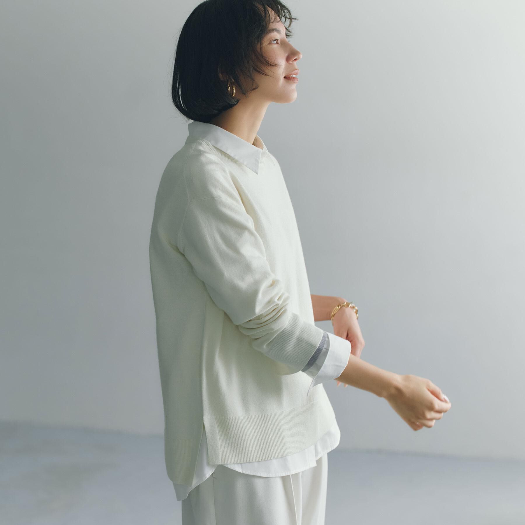OPAQUE.CLIP「『THE』名品ボートネックニット【8col／洗濯機OK】」|ニット・セーター|