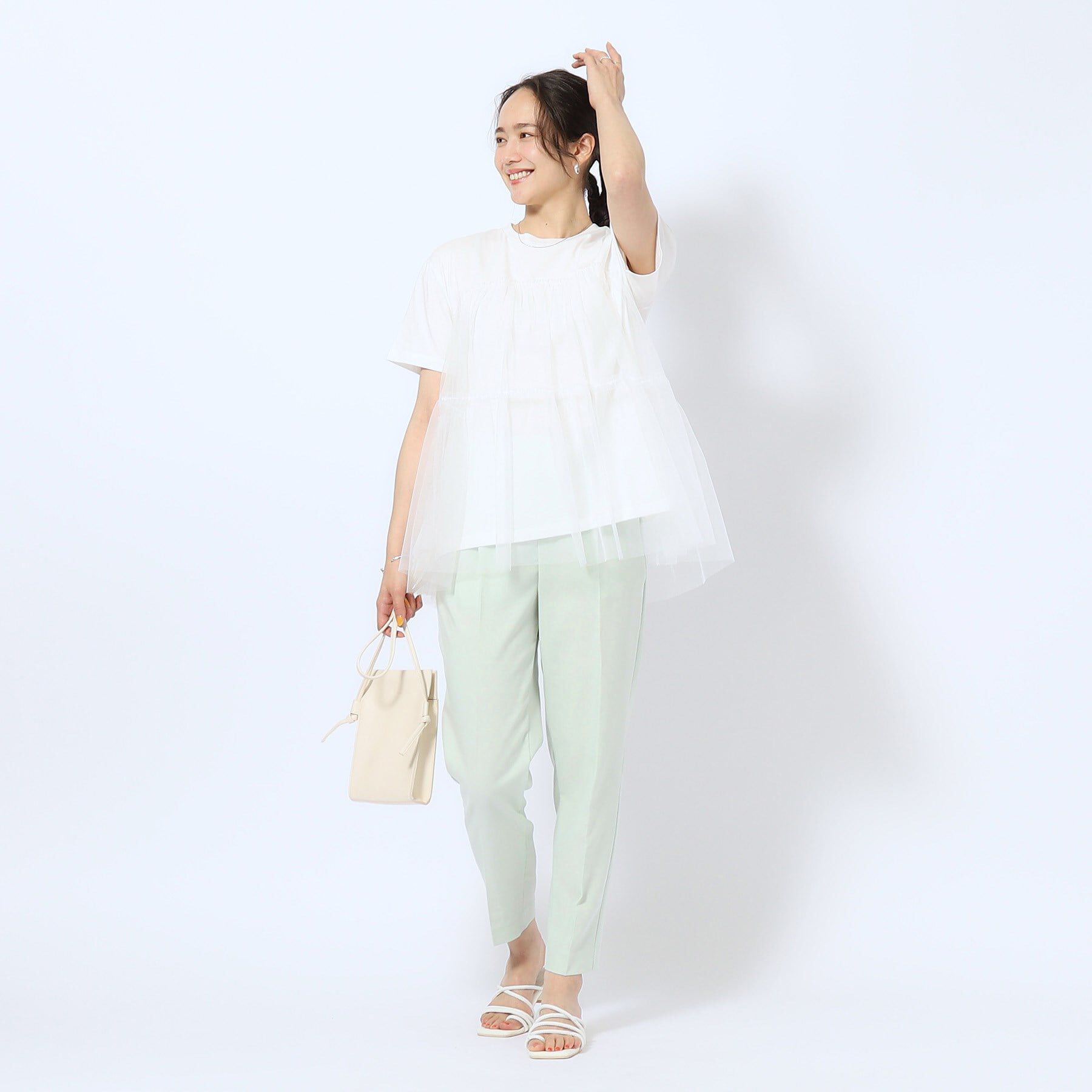 SHOO･LA･RUE「【洗える/SS-3L】すっきりキレイにかっこよく 大人のテーパードパンツ」|その他|