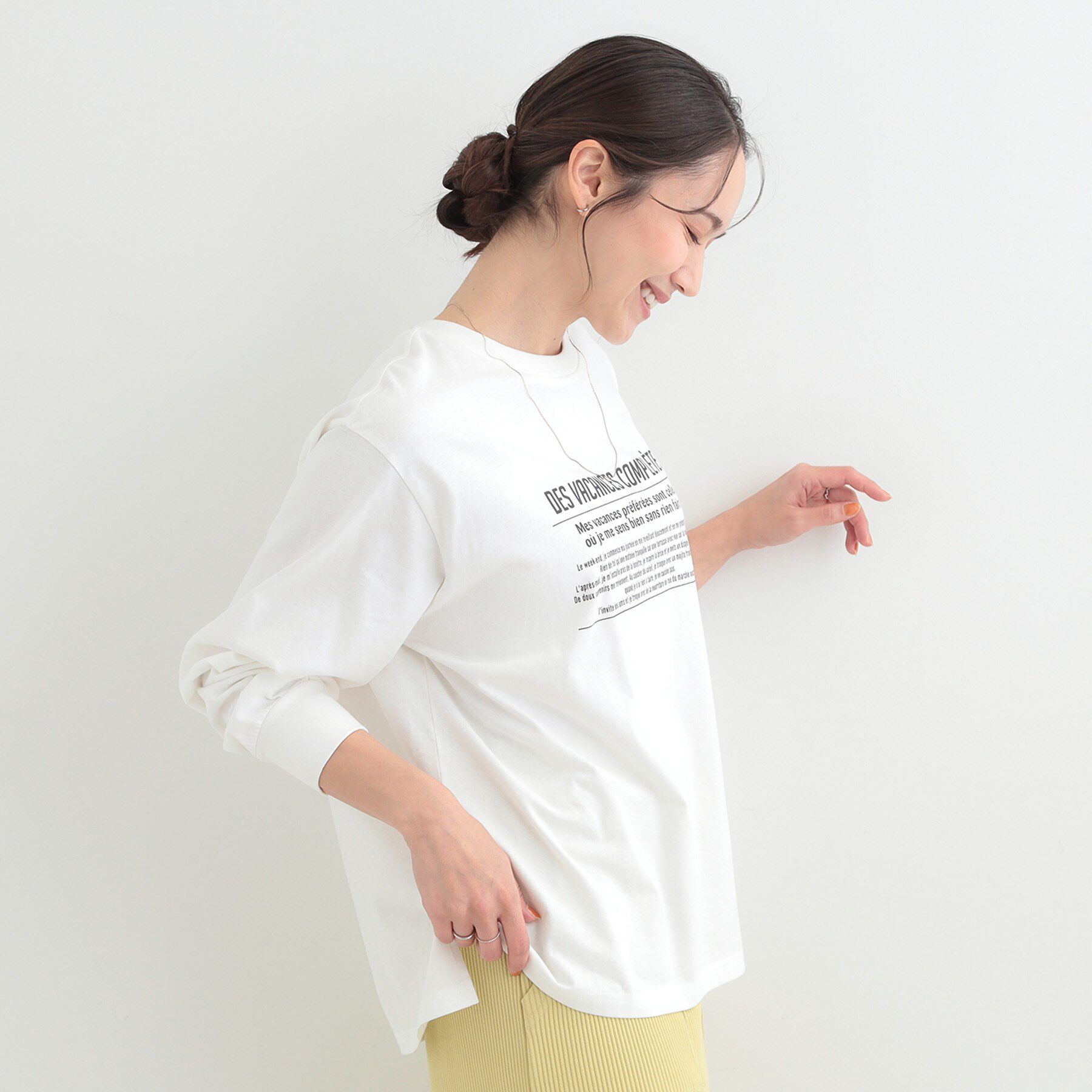 SHOO･LA･RUE「【綿100％/S-LL/プチプラ】選べる3柄 プリントアソートロンT」|Tシャツ・カットソー|
