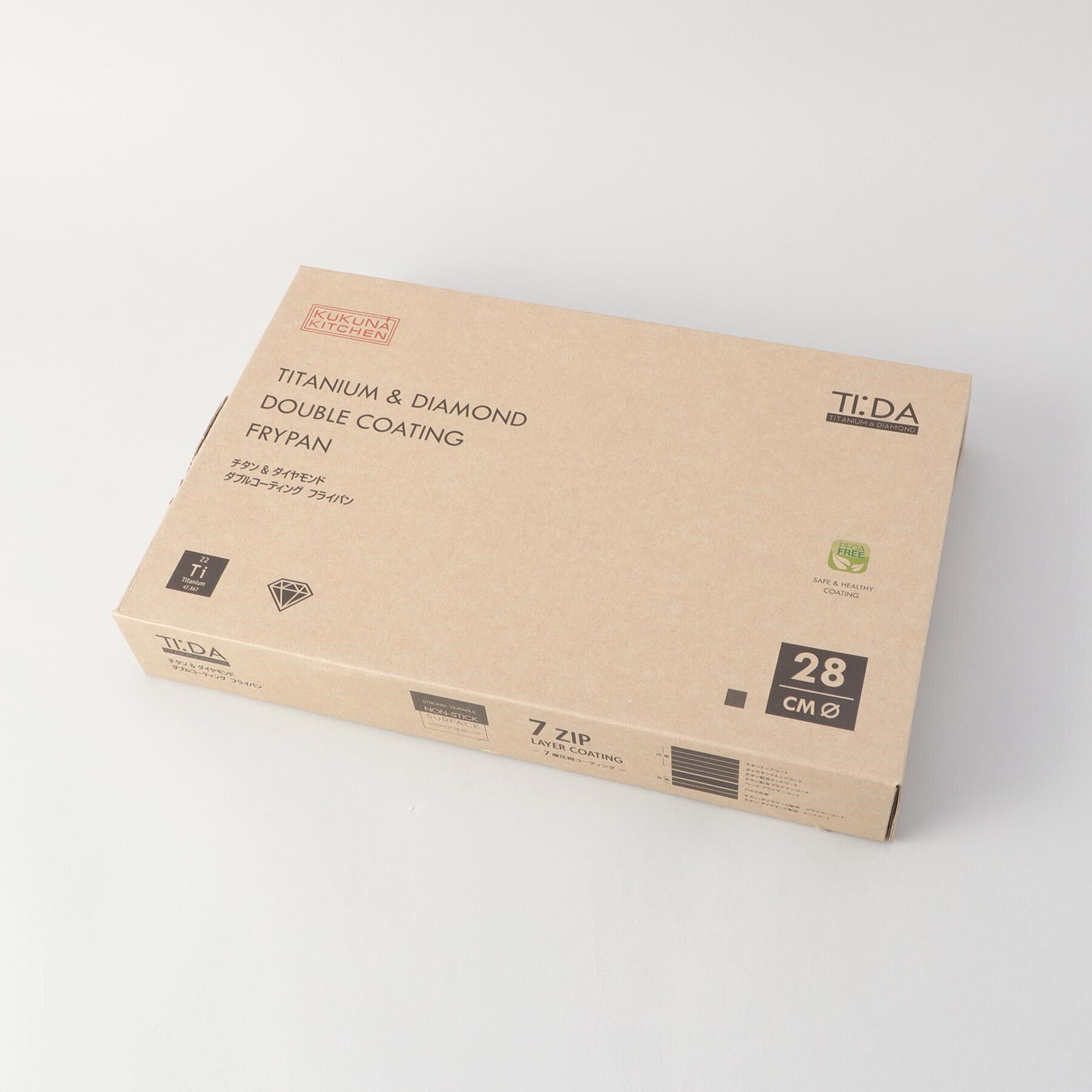 212 KITCHEN STORE「チタン＆ダイヤモンドＷコーティング フライパン28cm GY ＜TI：DA ティーダ＞」|食器・キッチングッズ|