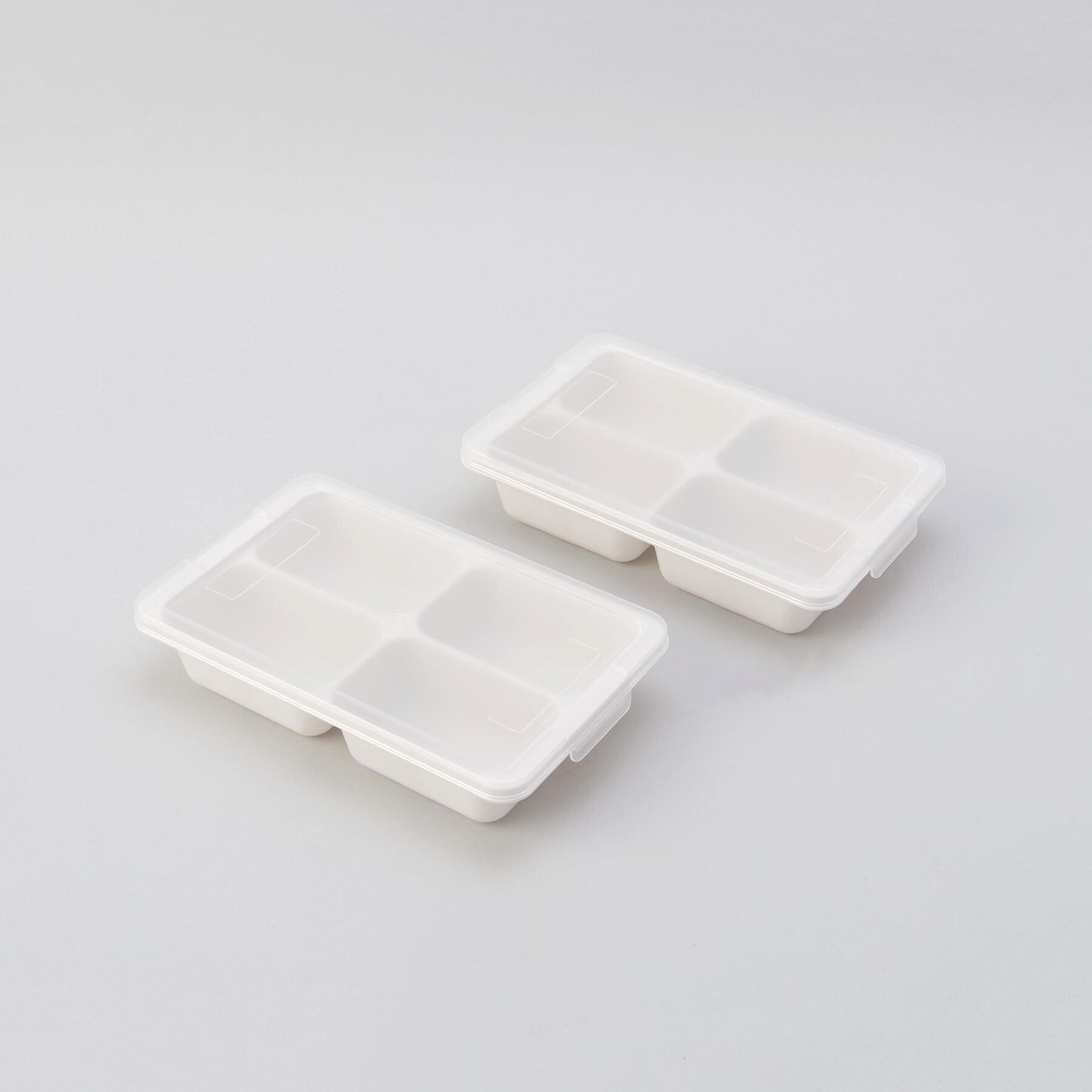 212 KITCHEN STORE「NEW冷凍つくりおき小分けトレー130&times;4ブロック 2個組」|食器・キッチングッズ|