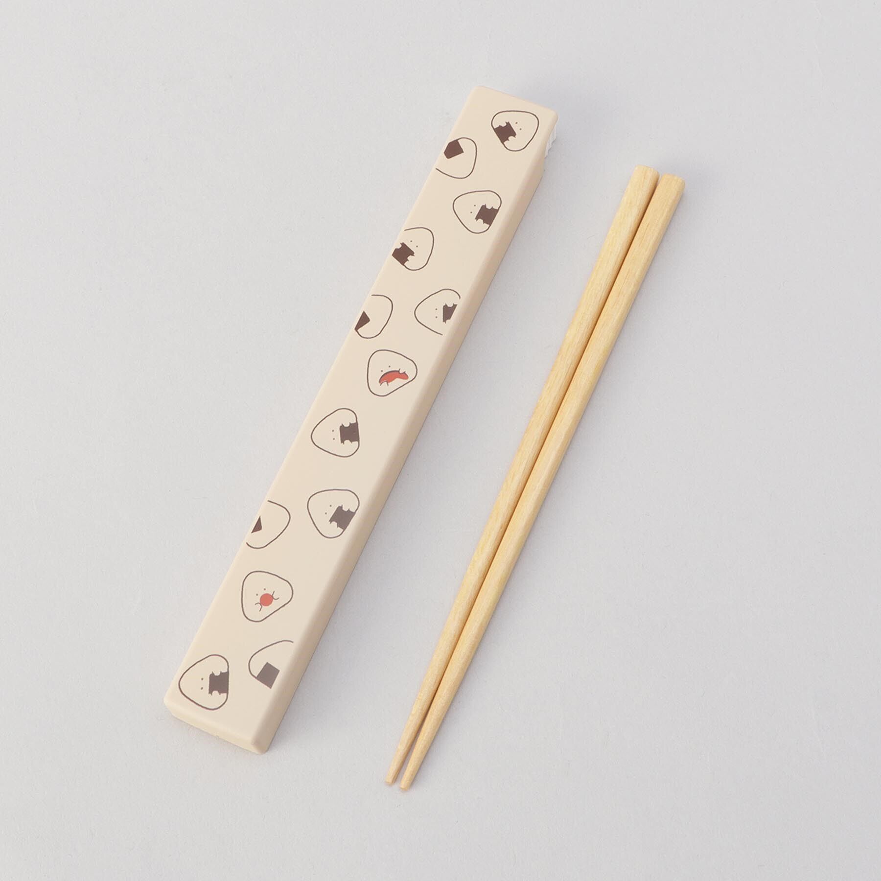 212 KITCHEN STORE「ぎゅっとおにぎりさん 抗菌箸 箸箱セット BE」|食器・キッチングッズ|