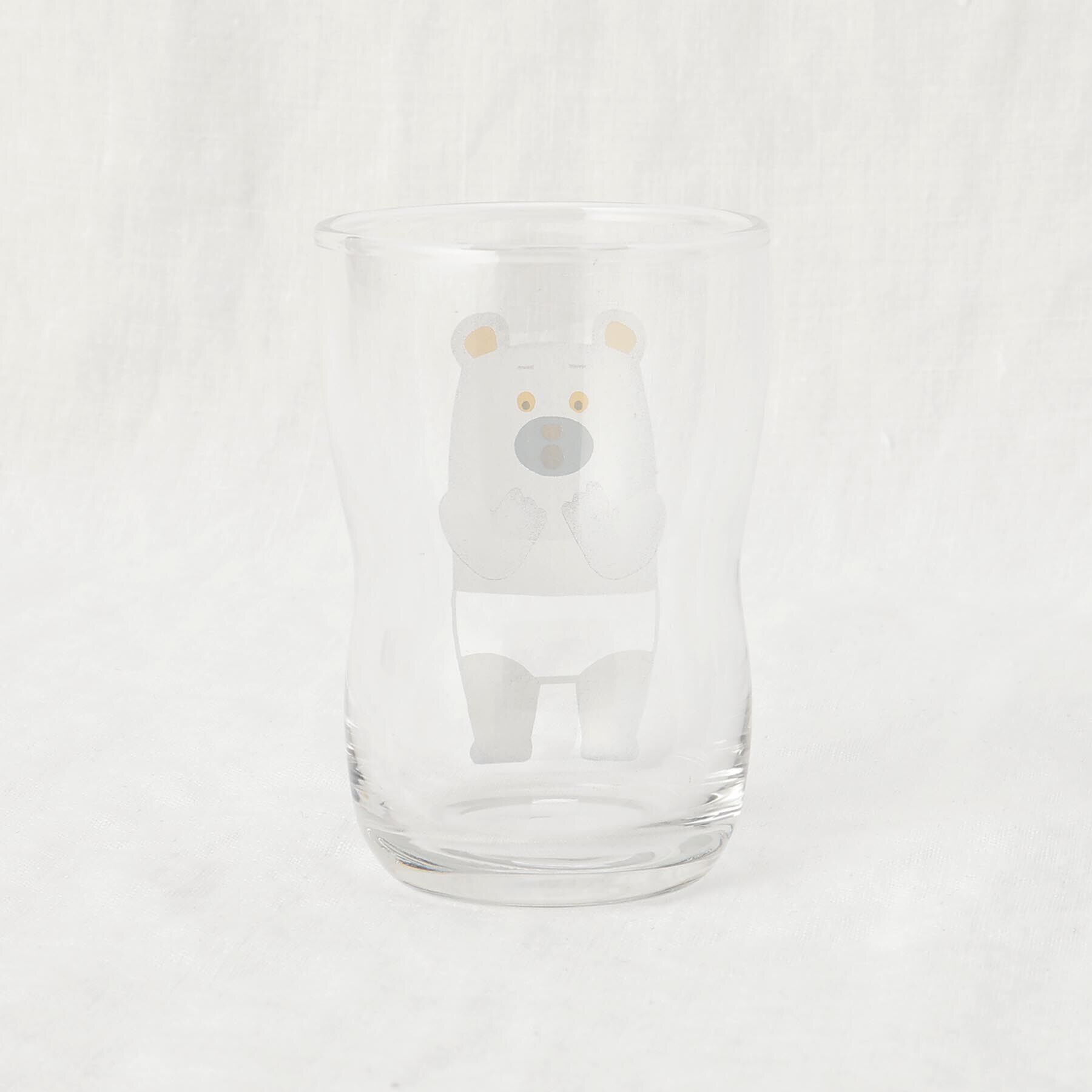 212 KITCHEN STORE「つよいこグラスMしろくまのパンツ」|グラス・マグカップ|