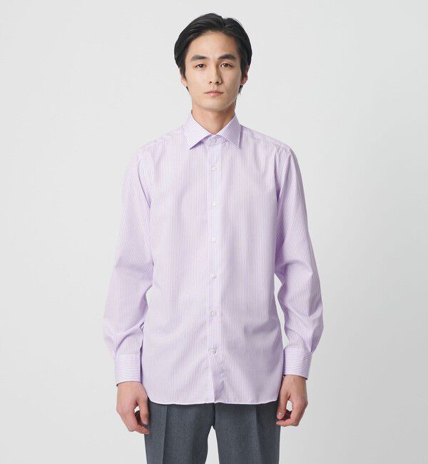 UNITED ARROWS「イージーケア AG ロンドンストライプ セミワイドカラーシャツ ー抗菌防臭ー」|シャツ・ブラウス|