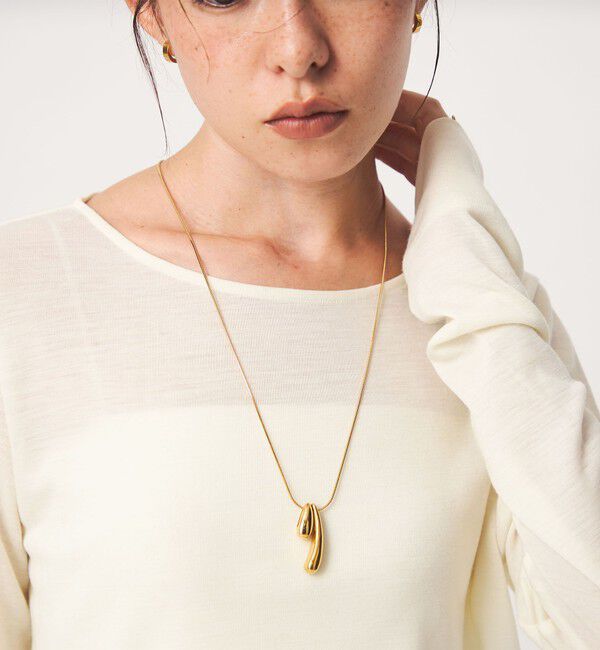 UNITED ARROWS green label relaxing「ダブルドロップ ネックレス」|ネックレス|GOLD